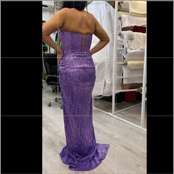 LIASTUBLLA designer sequins gown/co-ord set for wedding/prom/blacktie - Picture 6 of 14